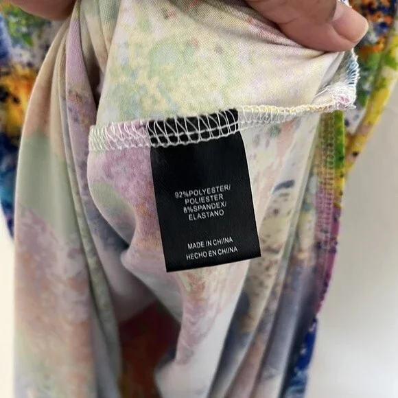 Paint Splash Boutique Maxi Stretch Dress SZ Large - Picture 8 of 11